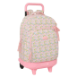 Sac à dos trolley Safta VMB amovible rose avec poche avant Sac à dos trolley Safta VMB amovible rose avec poche avant