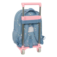 Sac à dos trolley Snoopy bleu 10L amovible