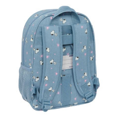 Sac à dos enfant Snoopy bleu compatible valise roulettes