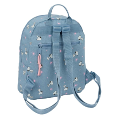 Mini sac à dos Snoopy bleu à plusieurs poches