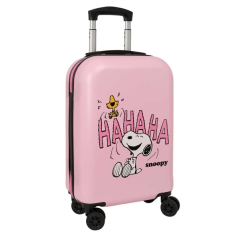 valise cabine rose Snoopy