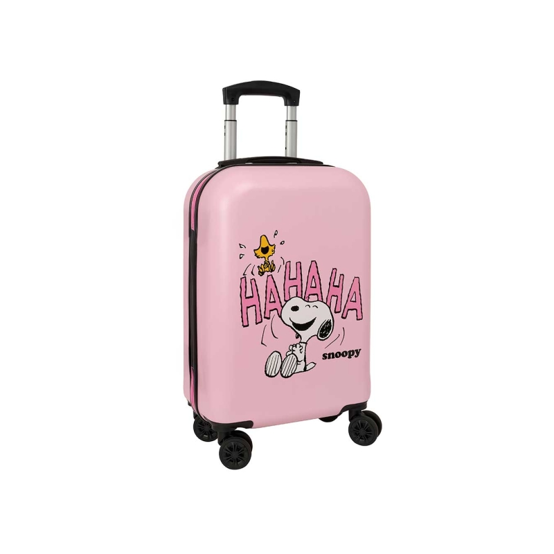 Valise cabine 20 pouces Snoopy rose Safta roues 360°
