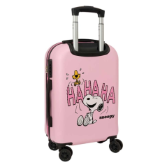 Valise cabine 20 pouces Snoopy rose Safta roues 360°