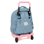 Sac à dos trolley amovible Snoopy bleu à poches