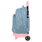 Sac à dos trolley amovible Snoopy bleu à poches