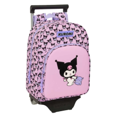 Mochila à roulettes rose Kuromi