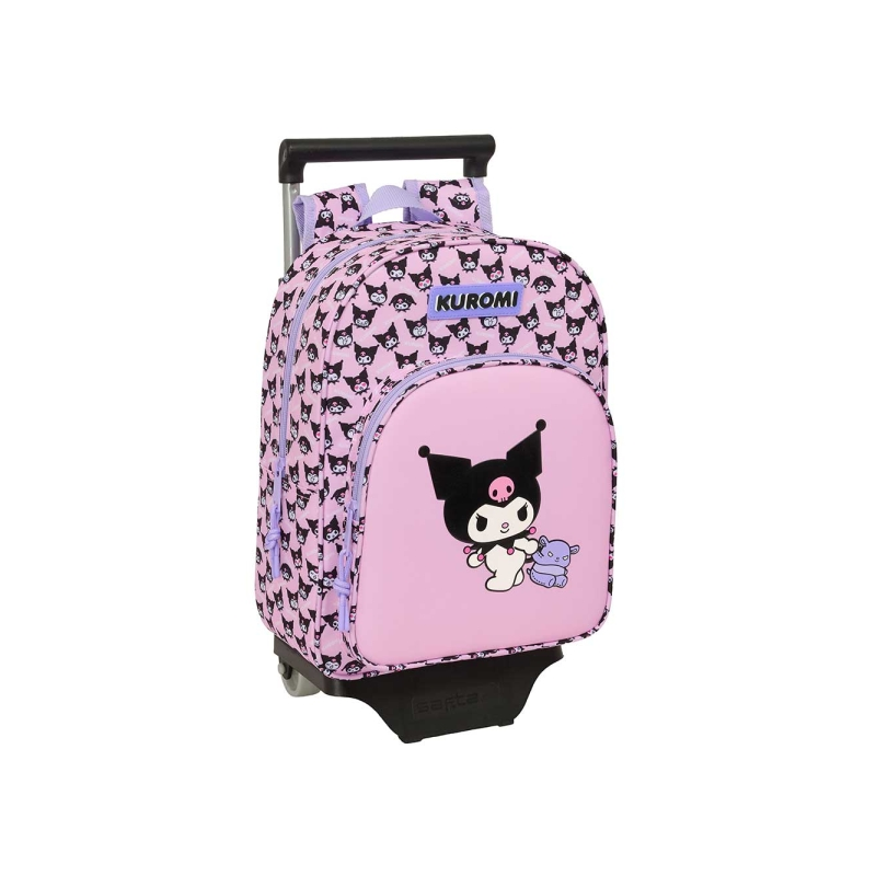 Mochila à roulettes Kuromi rose 26x34x11 cm Mochila à roulettes Kuromi rose 26x34x11 cm