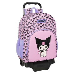 Mochila à roulettes Kuromi rose