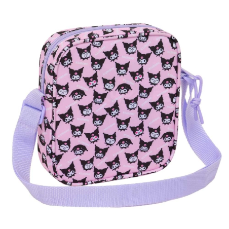 Sac bandoulière Kuromi rose compact Safta 16x18x4 cm