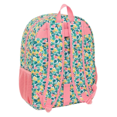 Sac à dos Vaiana Safta vert adaptable à valise à roulettes