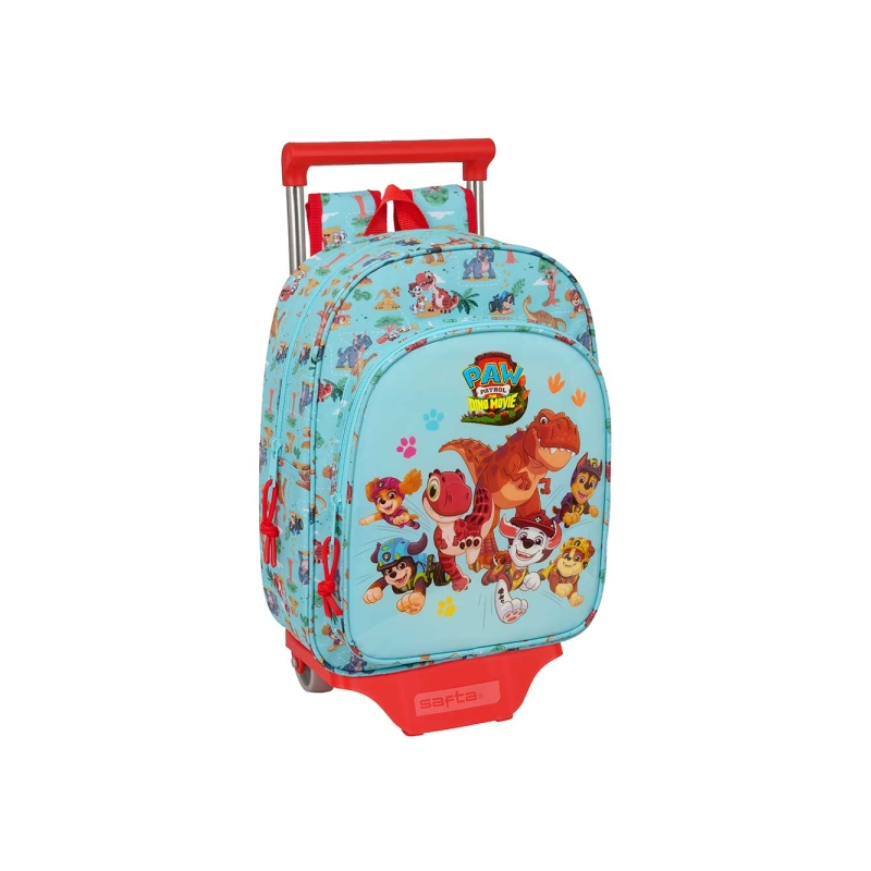 Sac à roulettes Paw Patrol Dino Rescue bleu pastel Sac à roulettes Paw Patrol Dino Rescue bleu pastel