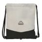 Sac plat Kappa 5L noir/gris avec poche zippée Sac plat Kappa 5L noir/gris avec poche zippée