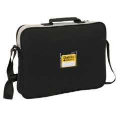 Porte-documents bandoulière Safta Kappa noir/gris
