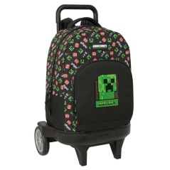 sac à dos trolley Minecraft noir