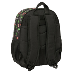 Sac à dos Minecraft noir compatible trolley, porte-bouteille