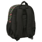 Sac à dos Minecraft noir compatible trolley, porte-bouteille Sac à dos Minecraft noir compatible trolley, porte-bouteille