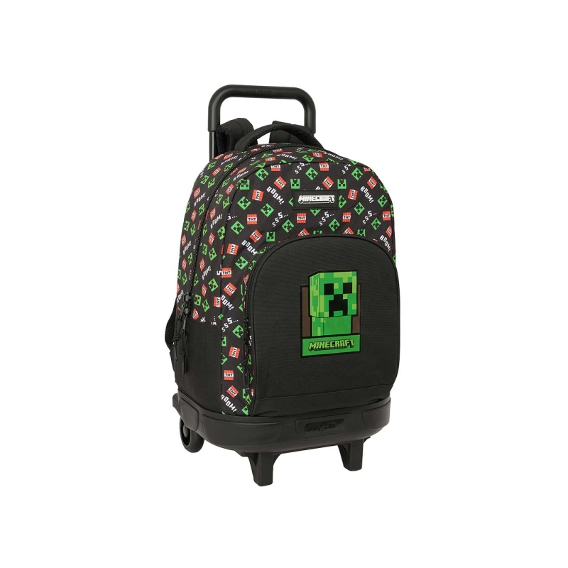Sac à dos trolley Minecraft amovible noir Sac à dos trolley Minecraft amovible noir