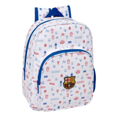 sac à dos enfant blanc FC Barcelone