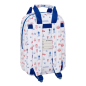 Sac à dos enfant FC Barcelone blanc avec poche frontale Sac à dos enfant FC Barcelone blanc avec poche frontale
