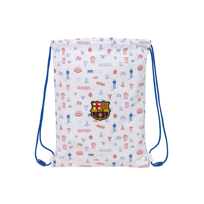 Sac à dos plat F.C. Barcelona blanc 26x34 cm Sac à dos plat F.C. Barcelona blanc 26x34 cm