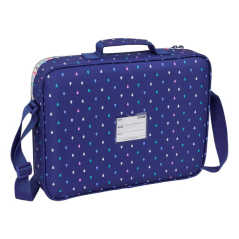 Porte-documents Benetton Drop Zip bleu foncé bandoulière