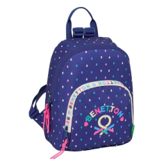 Sac à dos bleu foncé zippé
