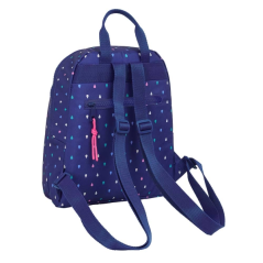 Sac à dos mini Benetton bleu foncé à poches zippées
