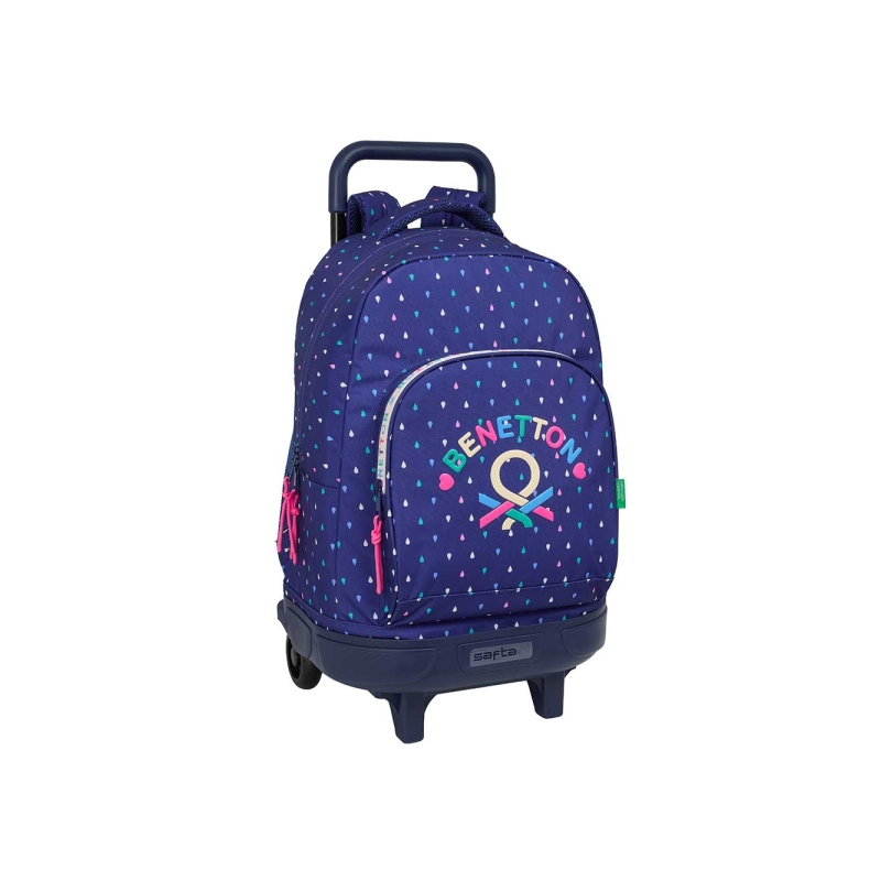 Sac à dos trolley amovible Benetton bleu foncé 33L Sac à dos trolley amovible Benetton bleu foncé 33L