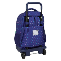 Sac à dos trolley amovible Benetton bleu foncé 33L