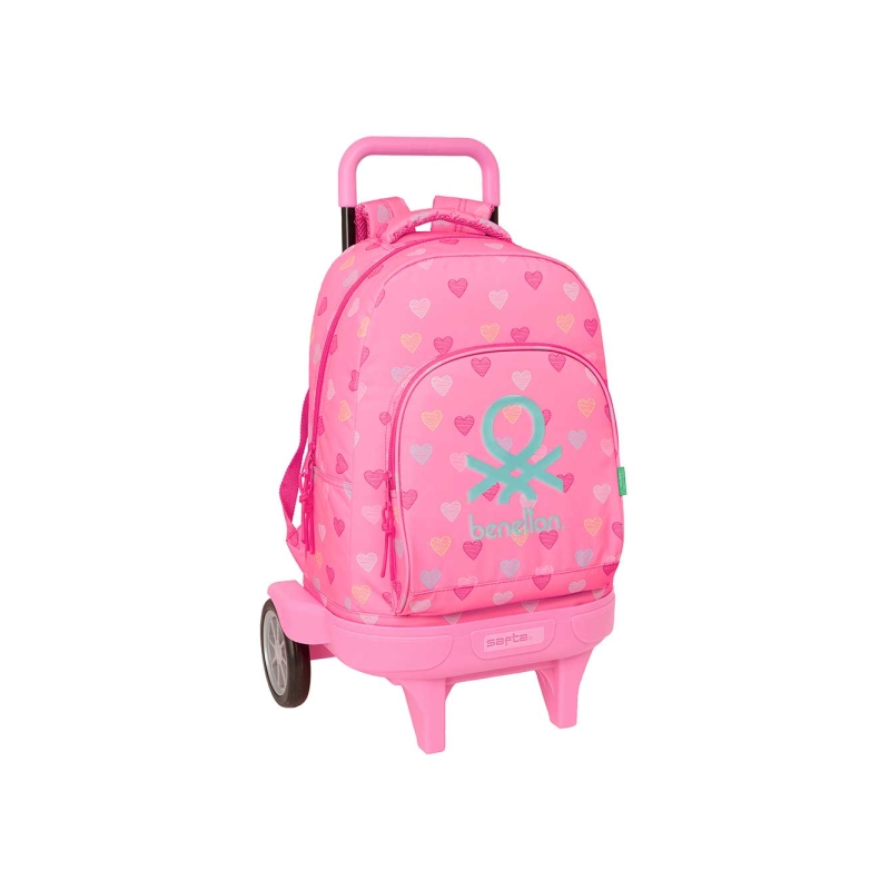 Sac à dos trolley Benetton Heart rose