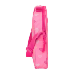 Porte-documents zippé rose