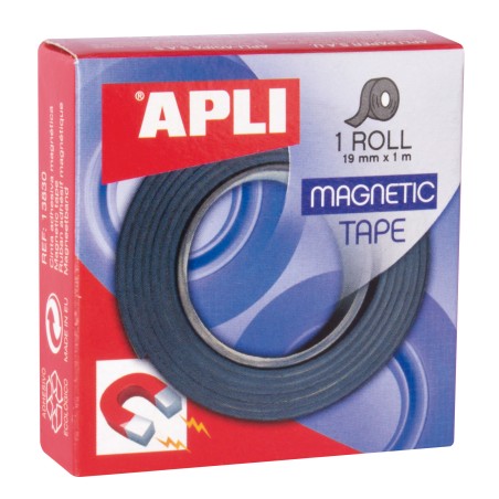 ✅ Apli Ruban Adhésif Magnétique 19mm x 1m - Facile à Couper et à Coller - Idéal pour l'Artisanat et l'Organ en stock