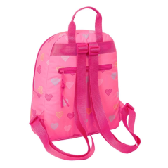 Mini sac à dos Benetton Heart rose multipoches