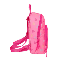 mini sac à dos rose multipoches