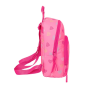 Mini sac à dos Benetton Heart rose multipoches Mini sac à dos Benetton Heart rose multipoches