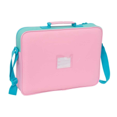 Porte-documents zippé Benetton Dolce rose pastel