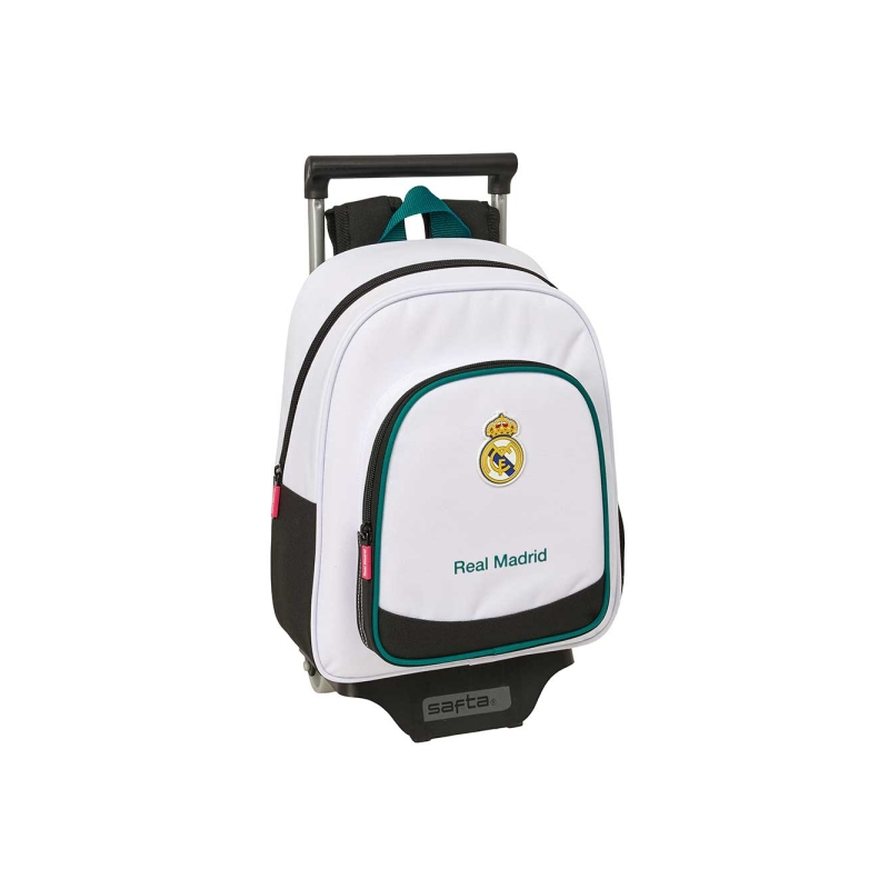 Sac à dos Real Madrid à chariot noir blanc 28x34x10 cm Sac à dos Real Madrid à chariot noir blanc 28x34x10 cm