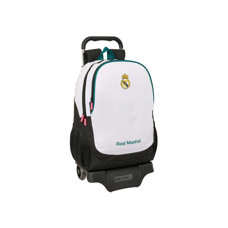 Sac à dos Real Madrid 26/27 avec chariot 23L noir blanc Sac à dos Real Madrid 26/27 avec chariot 23L noir blanc