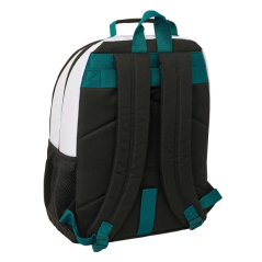 Sac à dos Real Madrid noir et blanc avec porte-bouteille