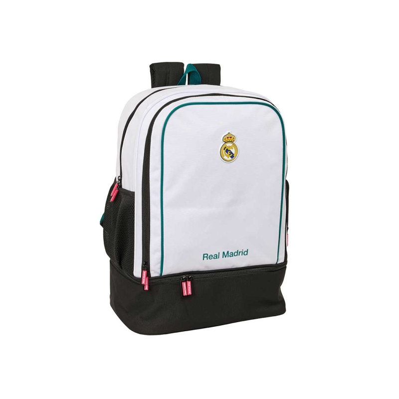 Sac à dos Real Madrid matelassé noir et blanc 26/27
