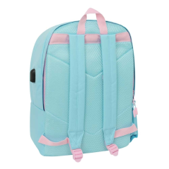 Sac à dos antivol ordinateur 15,6 pouces bleu pastel Safta