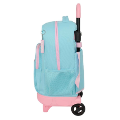 sac à dos à roulettes bleu pastel