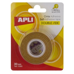 ✅ Apli Ruban Adhésif Double Face 30mm x 10m - Facile à Découper et à Appliquer - Adhésion Forte et Durable en stock