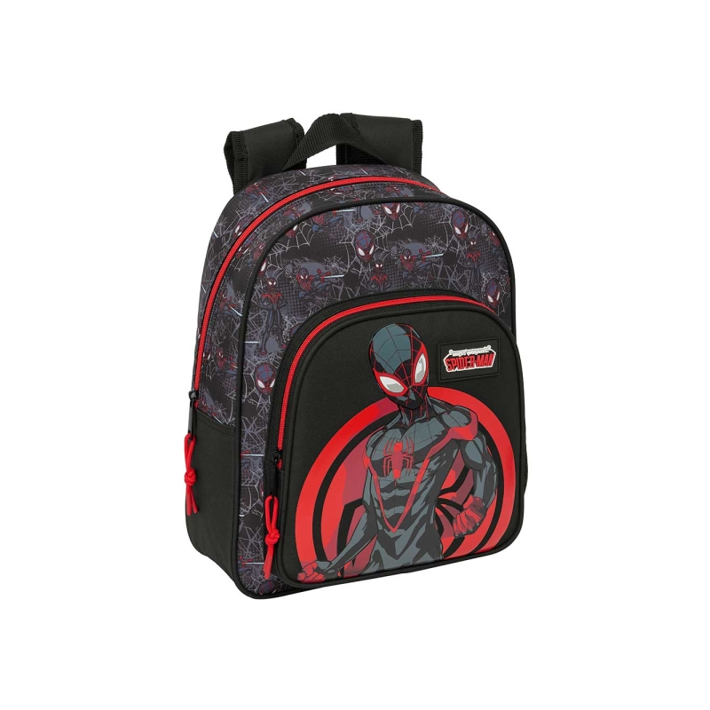 Sac à dos enfant Miles Morales noir rouge