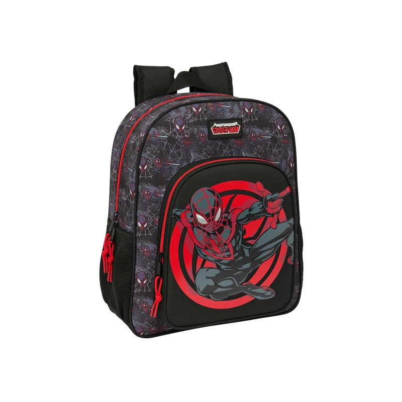 Sac à dos Miles Morales Safta noir rouge trolley