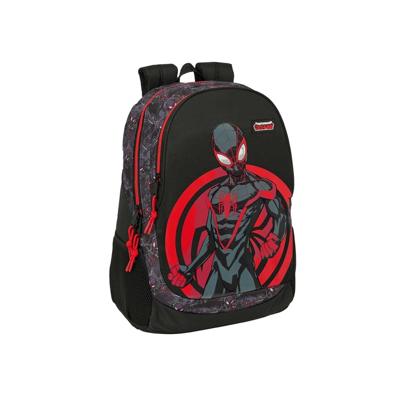 Sac à dos Miles Morales Safta noir et rouge