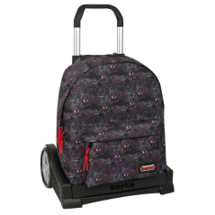 sac à dos trolley noir rouge
