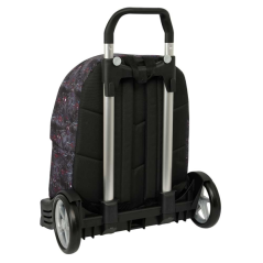 Sac à dos trolley Miles Morales Safta noir rouge amovible
