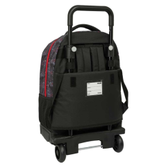 Sac à dos trolley amovible Miles Morales noir rouge