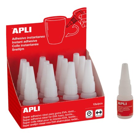 ✅ Adhésif Super Instantané Apli 10g - Séchage Rapide - Formule Résistante - Transparent couleur Transparent en stock